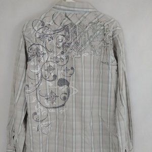 MANCHESTER ESC pearl Snap Western Shirt Mens